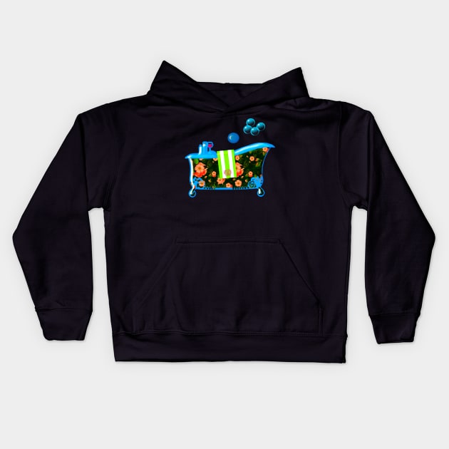 Bubbles Bath Kids Hoodie by holidaystore